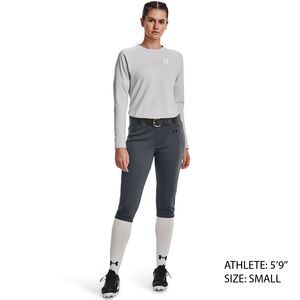 NWT Under Armour Vanish Softball Cropped Grey Pants Women’s Sz S 1375663-012